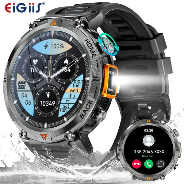 EIGIIS KE3 2025 New Bluetooth Call smartwatch for men Full Touch Screen