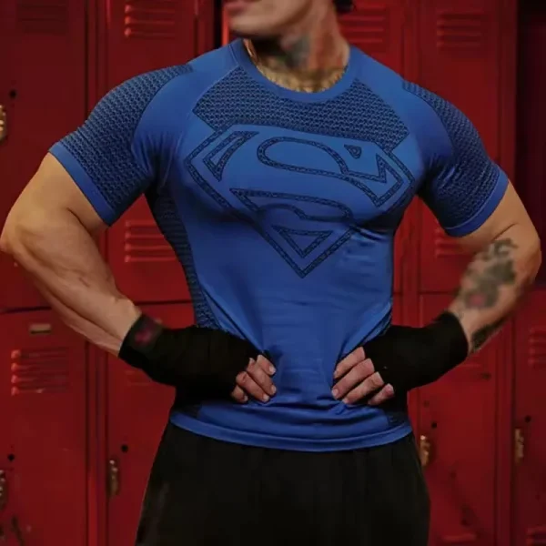 2026 New style Men's High Elastic Quick Dry Sports T-Shirt Tight Workout