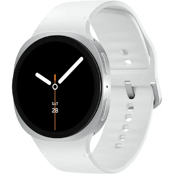 44mm Silver Smartwatch with Fitness Tracking,
