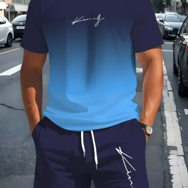 Fashion New Men's Summer Two-Piece Set