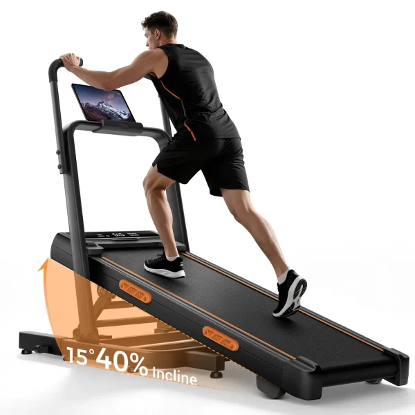 UMAY Folding Treadmill for Home 15% Incline Electric Running Machine