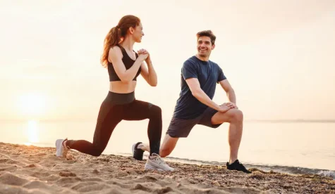 fit on beach